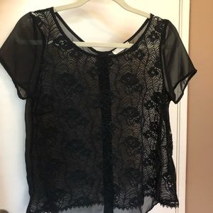 🌸Lush Button Down Lace Top